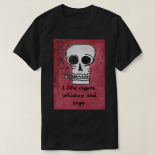 T-shirt J'aime les cigares, le whiskey et les petits