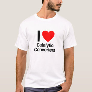 T-shirt j'aime les convertisseurs catalytiques