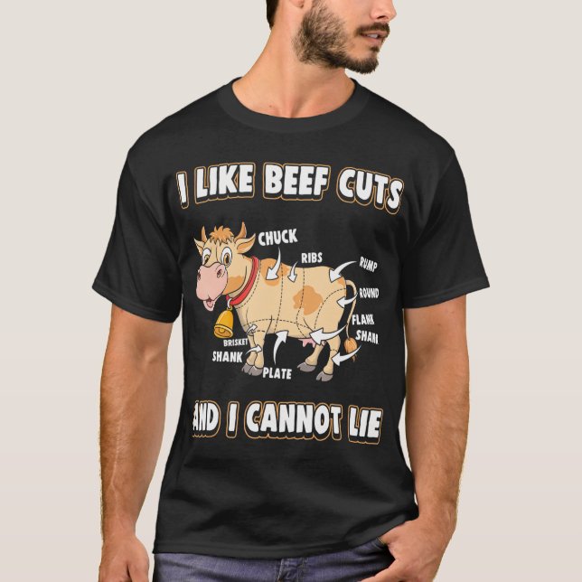 T-shirt J'Aime Les Coupes De Boeuf Et Je Ne Peux Pas Menti (Devant)