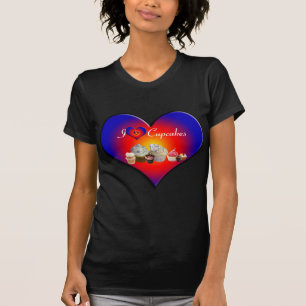 T-shirt J'AIME LES COUPES FÊTE D'ANNIVERSAIRE, coeur bleu