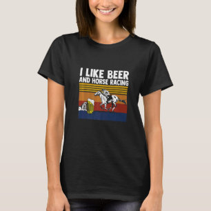 T-shirt J'aime les courses de chevaux et les vêtements de
