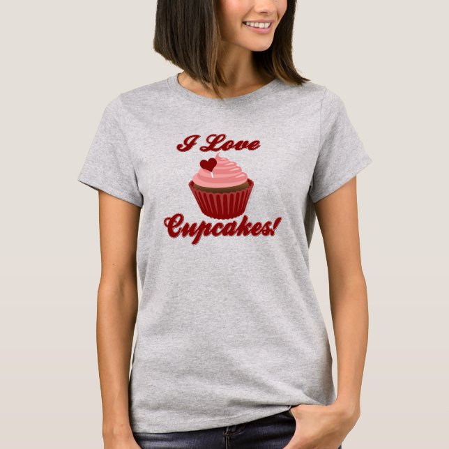 T-shirt J'Aime Les Cupcakes (Devant)