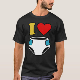T-SHIRT J'AIME LES DIAPERS