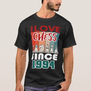 T-shirt J'aime les échecs depuis 1994