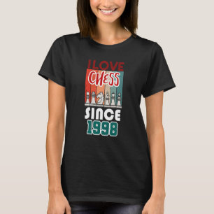 T-shirt J'aime les échecs depuis 1998