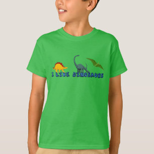 T-shirt J'aime les enfants dinosaures