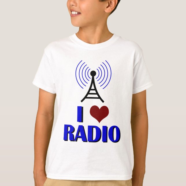 T-shirt J'aime les enfants radio (Devant)