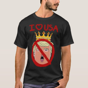T-shirt J'aime les États-Unis anti Trump