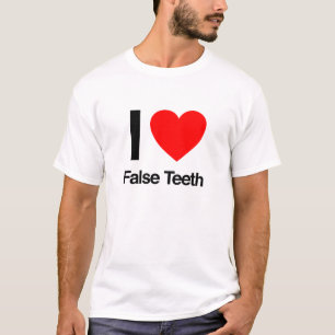 T-shirt j'aime les fausses dents