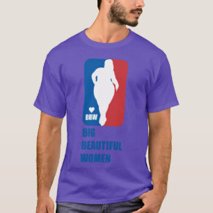 T-shirt J'aime les femmes BBW grosses et belles Citations 