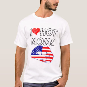 T-shirt J'Aime Les FEMMES CHAUDES T Funny Red Heart Love M