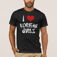 J'aime les filles coréennes chemise
