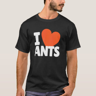 T-shirt J'aime les fourmis Coeur fourmis