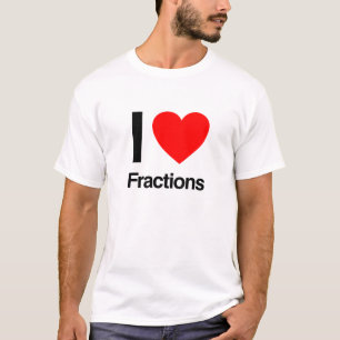 T-shirt j'aime les fractions