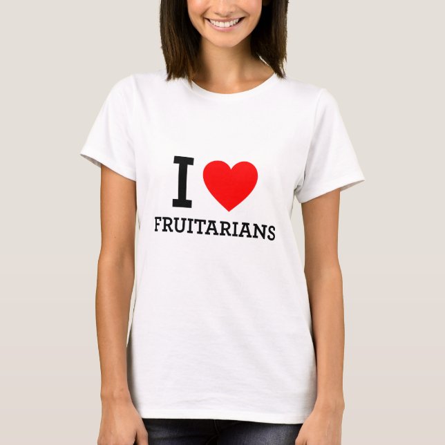 T-shirt J'aime les fruitariens (Devant)