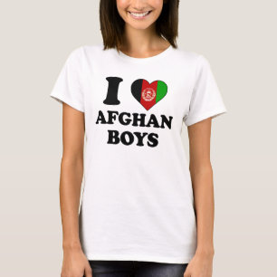 T-shirt J'aime les garçons afghans