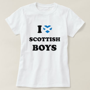 T-shirt J'aime les garçons écossais