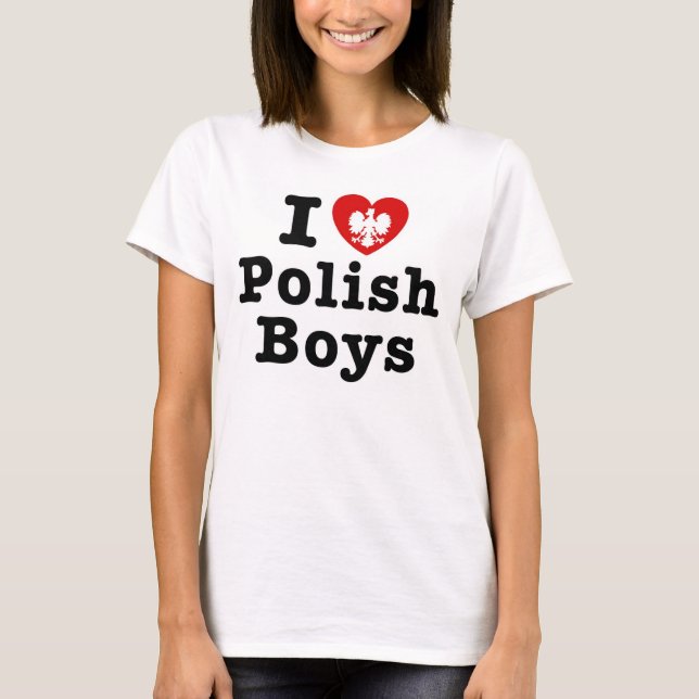 T-shirt J'aime les garçons polis (Devant)