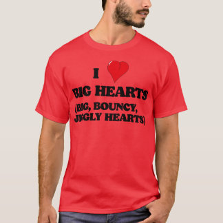 T-shirt J'Aime Les Grands Coeurs Gros Coeurs Jiggly