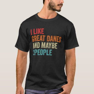 T-shirt J'Aime Les Grands Danois Et Peut-Être 3 Personnes 