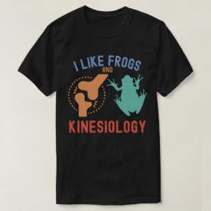 T-shirt J'aime les grenouilles et la kinésiologie