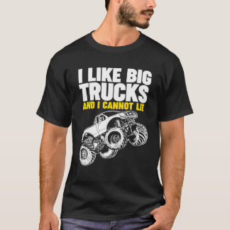 T-shirt J'Aime Les Gros Camions Et Je Ne Peux Pas Mentir