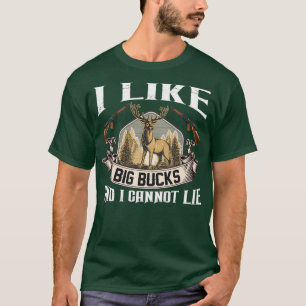 T-shirt j'aime les gros dollars et je ne peux pas mentir c