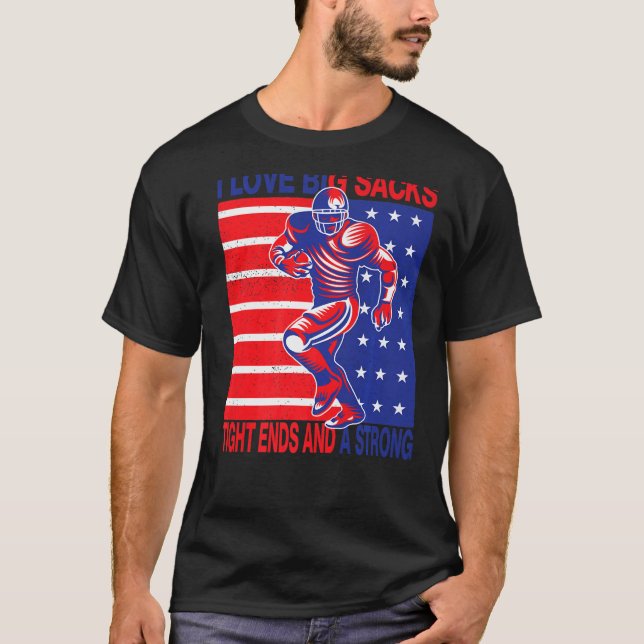 T-shirt J'Aime Les Gros Sacs Fin Serrés Et Un Fort D Usa F (Devant)