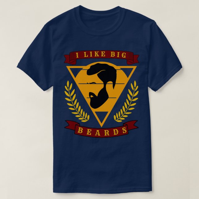 T-shirt J'aime les grosses barbes 1 (Design devant)