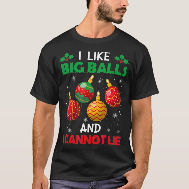 T-shirt J'Aime Les Grosses Boules Et Ne Peux Pas Mentir No (Devant)
