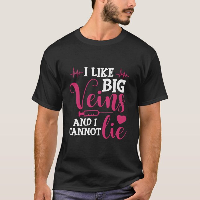 T-shirt J'Aime Les Grosses Veines Et Je Ne Peux Pas Mentio (Devant)