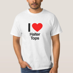 T-shirt j'aime les halter tops