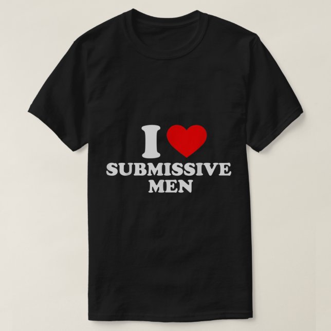 T-shirt J'aime les hommes soumis J'aime les hommes soumis (Design devant)