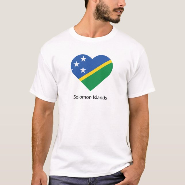 T-shirt J'aime les Îles Salomon (Devant)