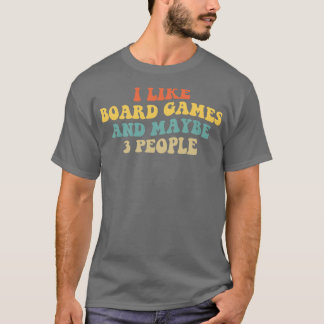 T-shirt J'Aime Les Jeux De Société Et Peut-Être 3 Personne