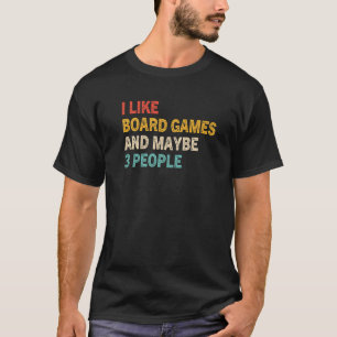 T-shirt J'Aime Les Jeux De Société Et Peut-Être 3 Personne