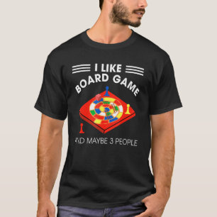 T-shirt J'Aime Les Jeux De Société Et Peut-Être 3 Personne
