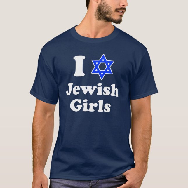 T-shirt J'aime les juives chemise (Devant)