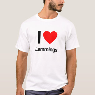 T-shirt j'aime les lemmings