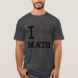 T-shirt j'aime les mathématiques Math Drôle vintage