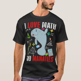 T-shirt J'Aime Les Maths Et Les Manas Drôle Les Maths Love