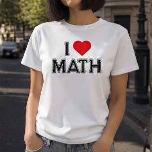 T-shirt J'aime les maths vintage rétro maths