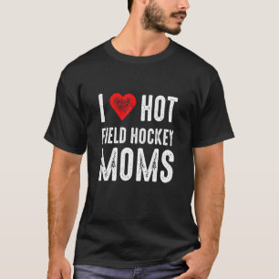 T-shirt J'Aime Les Moms De Hockey De Champ Chaud