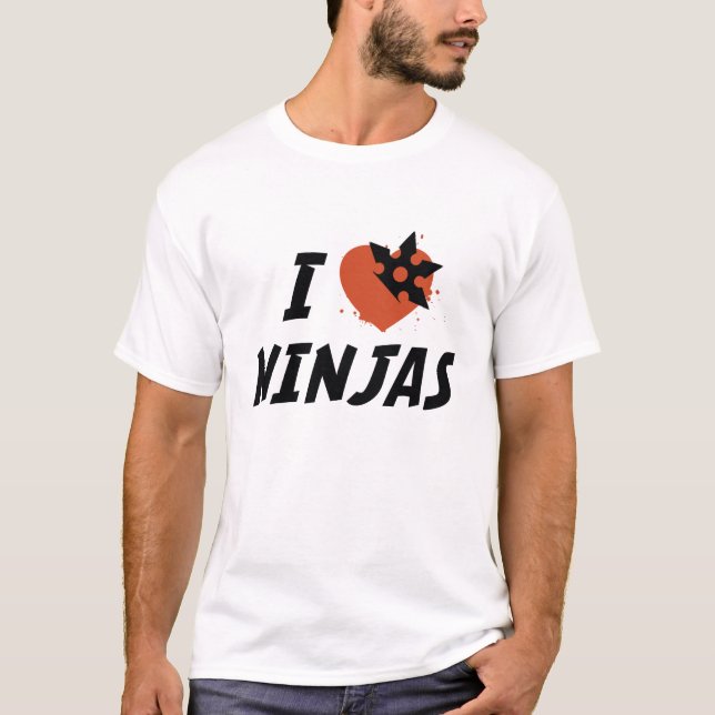 T-shirt J'aime les Ninjas (Devant)