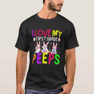 T-shirt J'aime les oeufs de Pâques de première année Joyeu