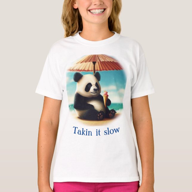 T-shirt J'aime les ours de panda (Devant)