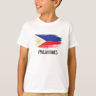 T-shirt J'aime les Philippines avec un drapeau
