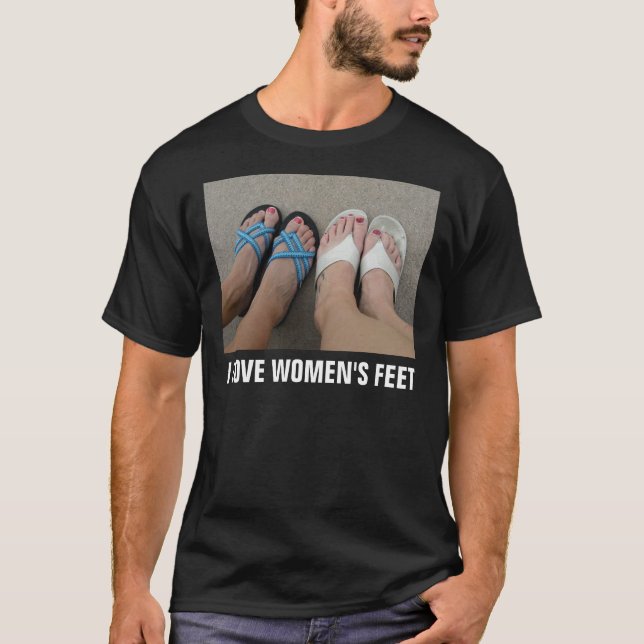 T-SHIRT J'AIME LES PIEDS DES FEMMES (Devant)