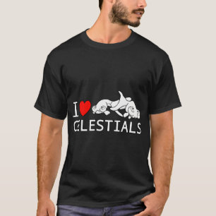 T-shirt J'aime les poissons rouges célestes Eye Goldfish F