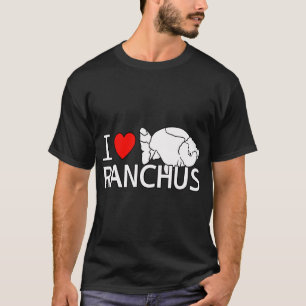 T-shirt J'aime les poissons rouges fancy Ranchu Goldfish A
